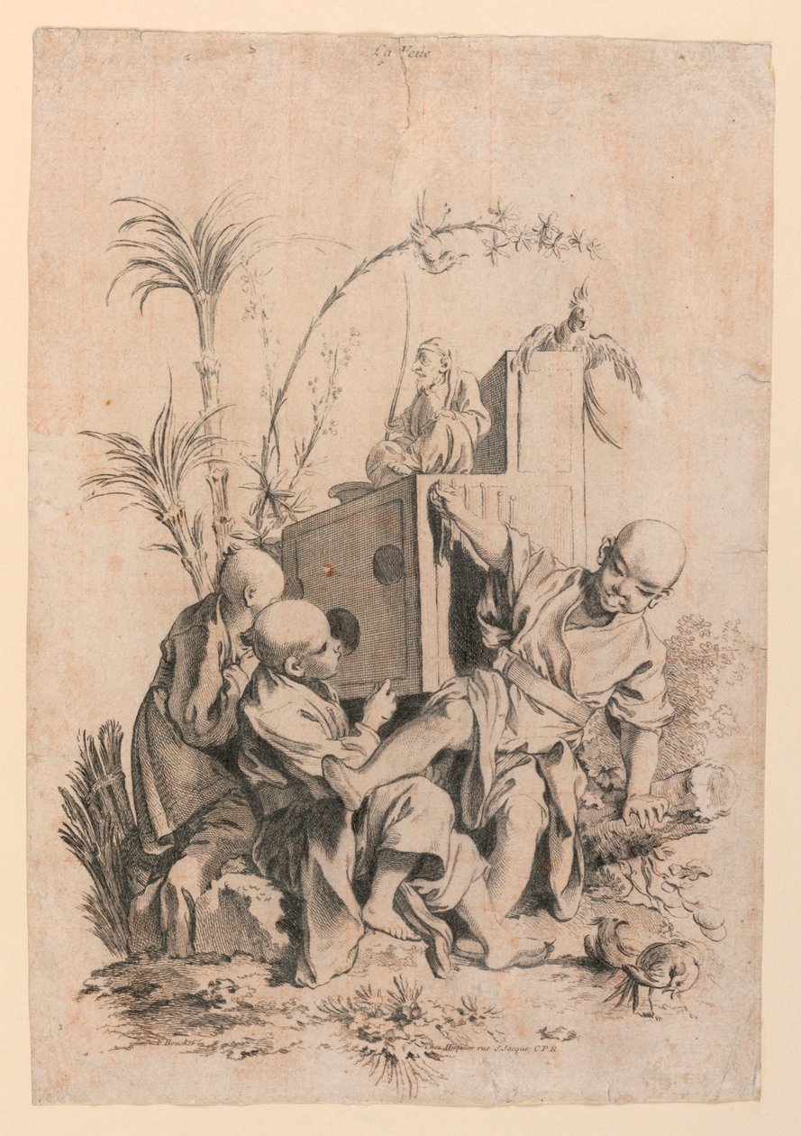 La Veue (Sight) fra serien Les Cinq Senses (The Five Senses) av François Boucher