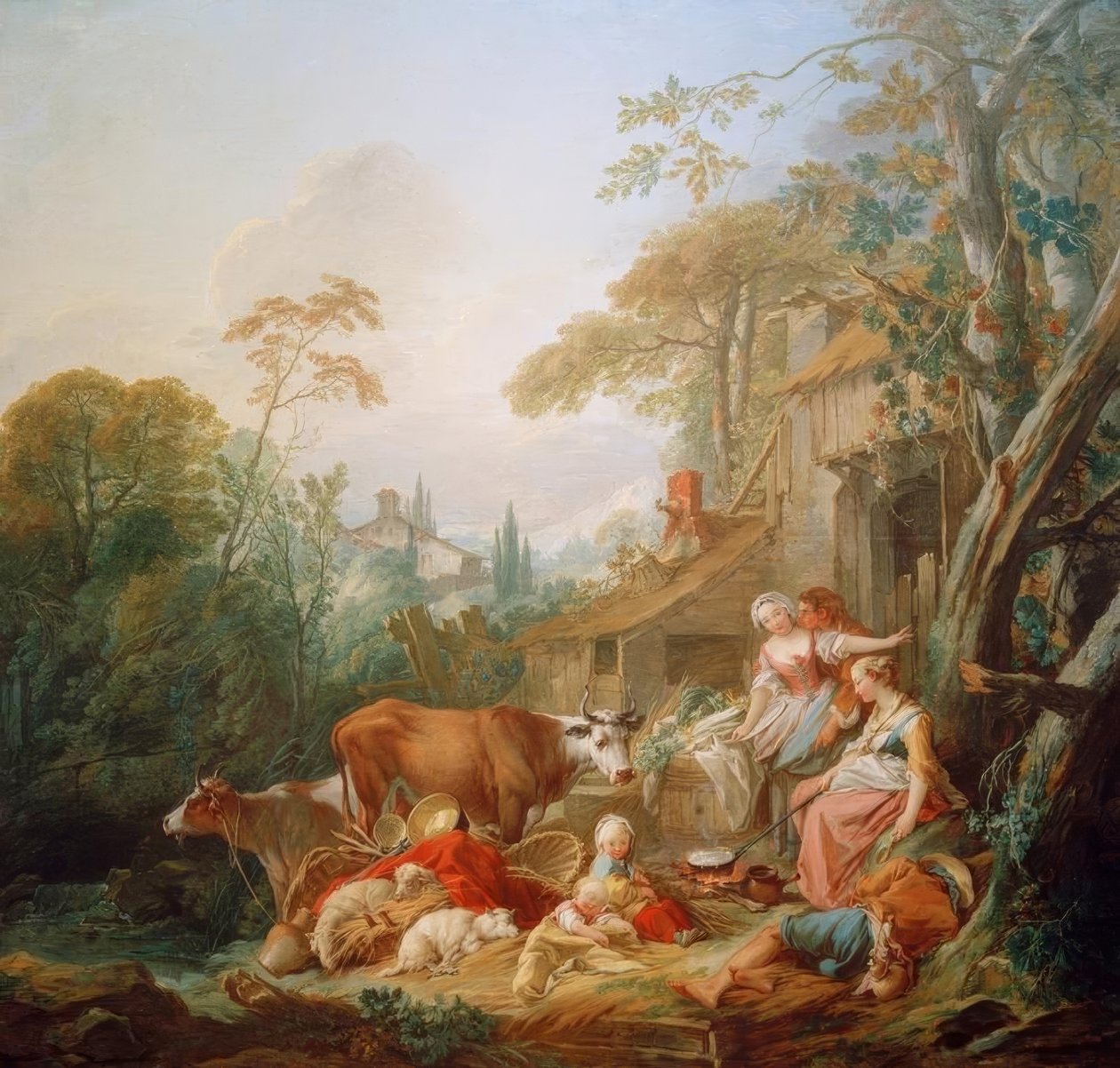 Landlig idyll av François Boucher