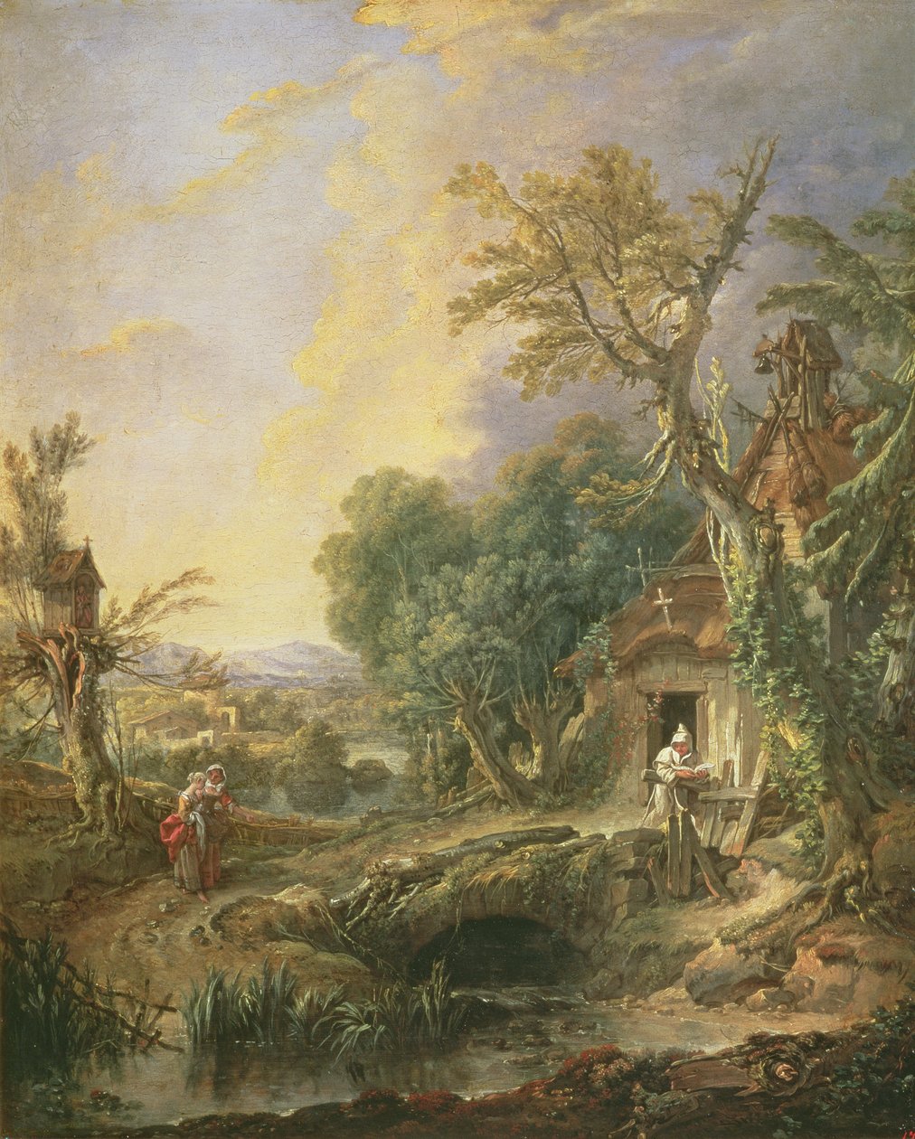 Landskap med en eremitt, 1742 av François Boucher