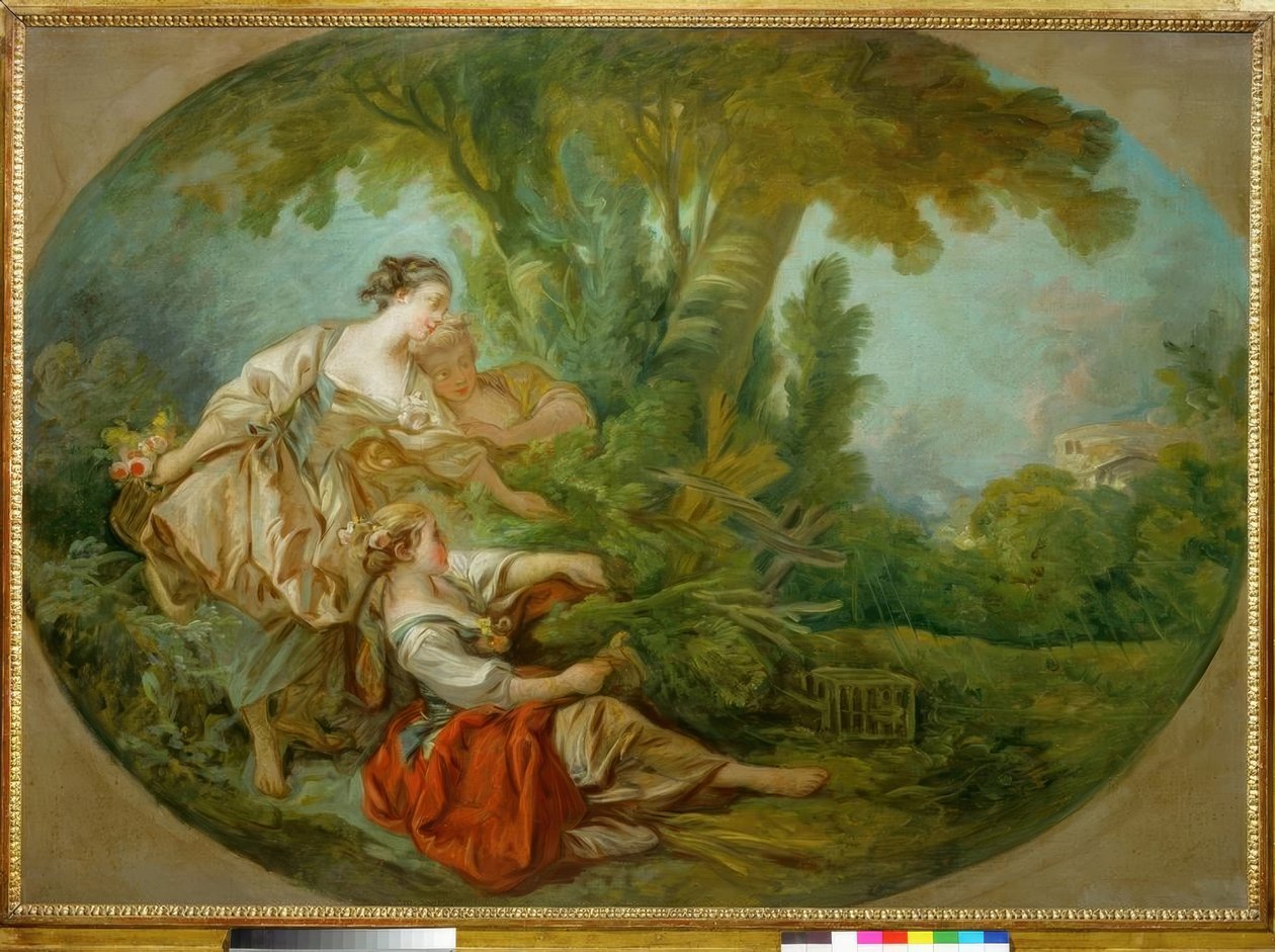 Kallet, sier Fuglen fanget i garnene av François Boucher