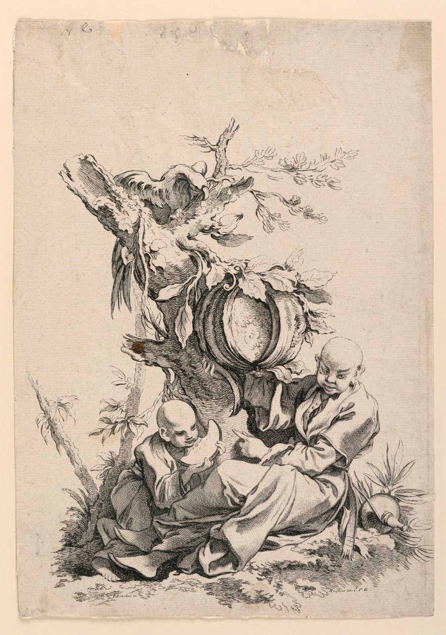 Le Gout (Smak) fra serien Les Cinq Senses (The Five Senses) av François Boucher