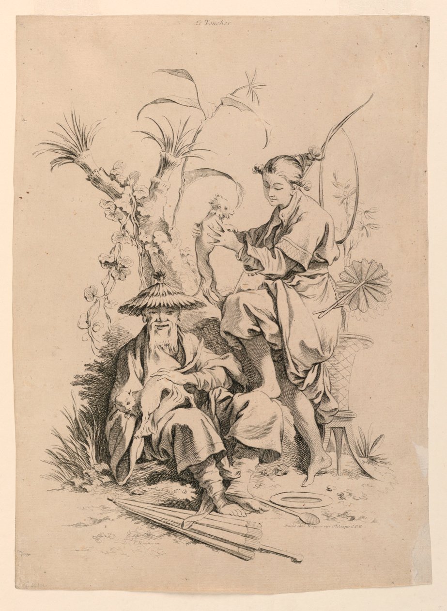 Le Toucher (Touch) fra serien Les Cinq Senses (The Five Senses) av François Boucher