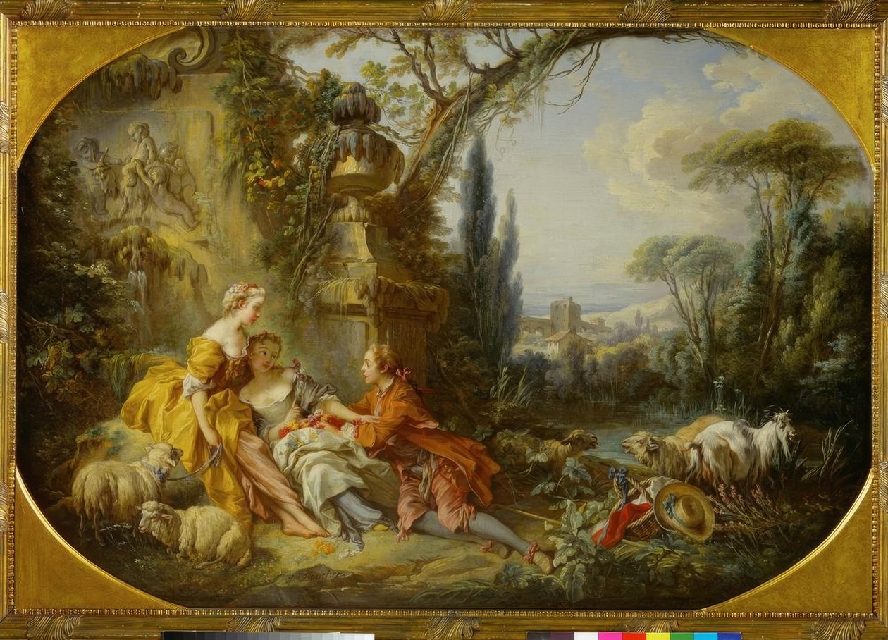 Sjarmen til livet på landet av François Boucher