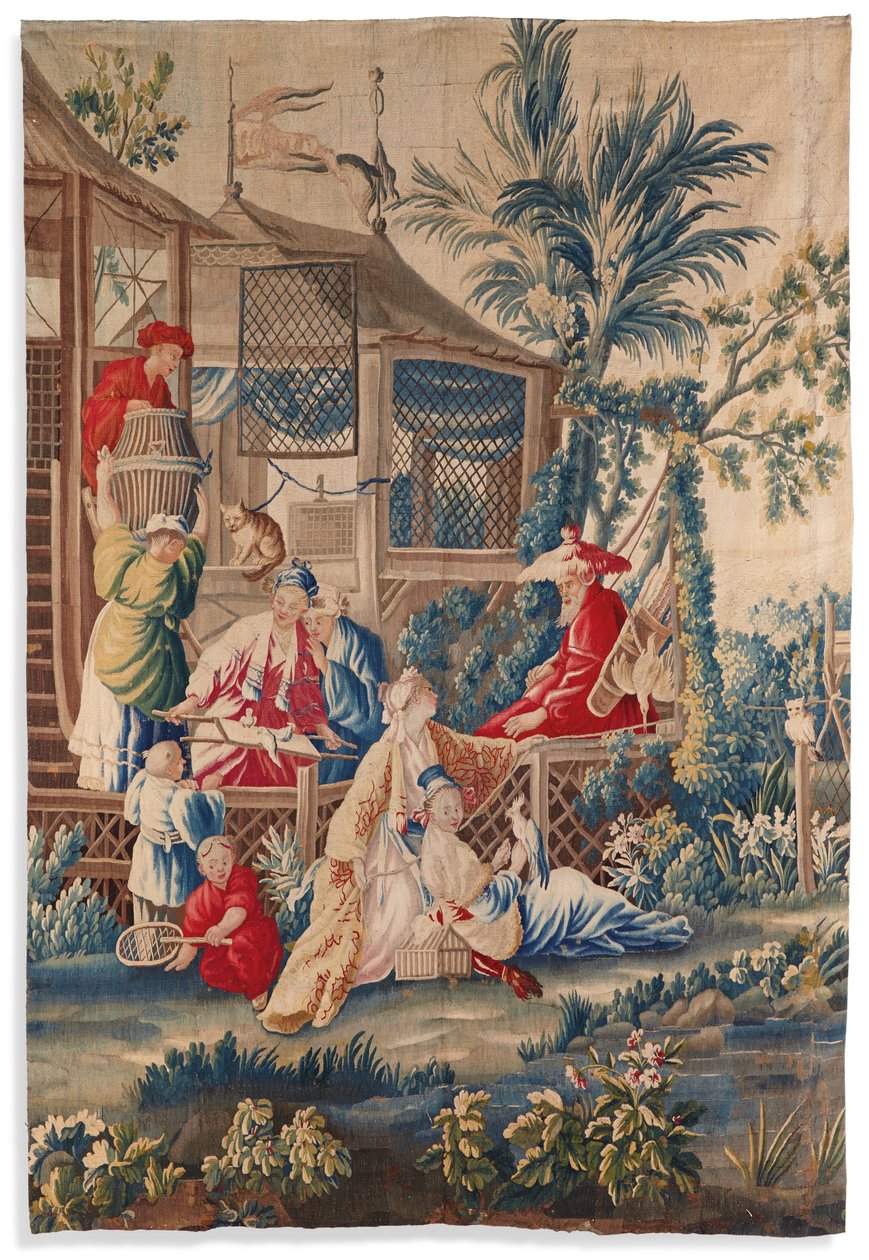 Louis XVI billedvev "aux Chinoiserie", Aubusson, siste fjerdedel av 1700-tallet av François Boucher