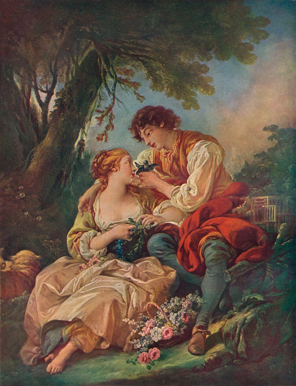 Pastoralt emne, 1700-tallet av François Boucher