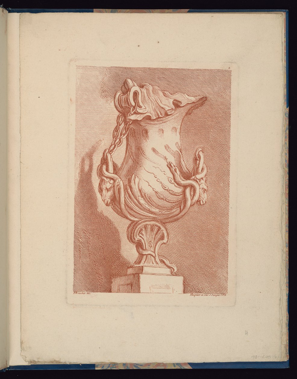 Tallerken 4, Livre de vases (Book of Vases) av François Boucher