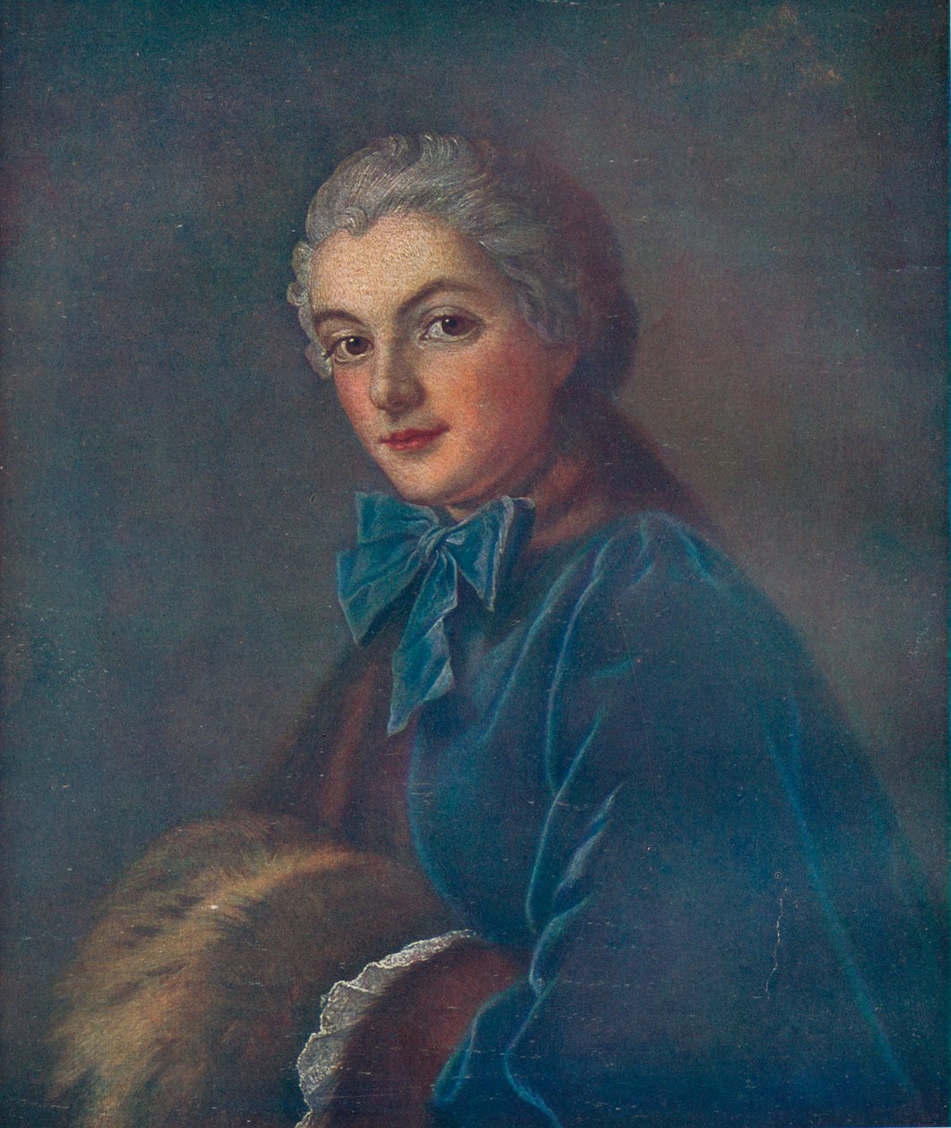Portrett av en ung kvinne, 1700-tallet av François Boucher