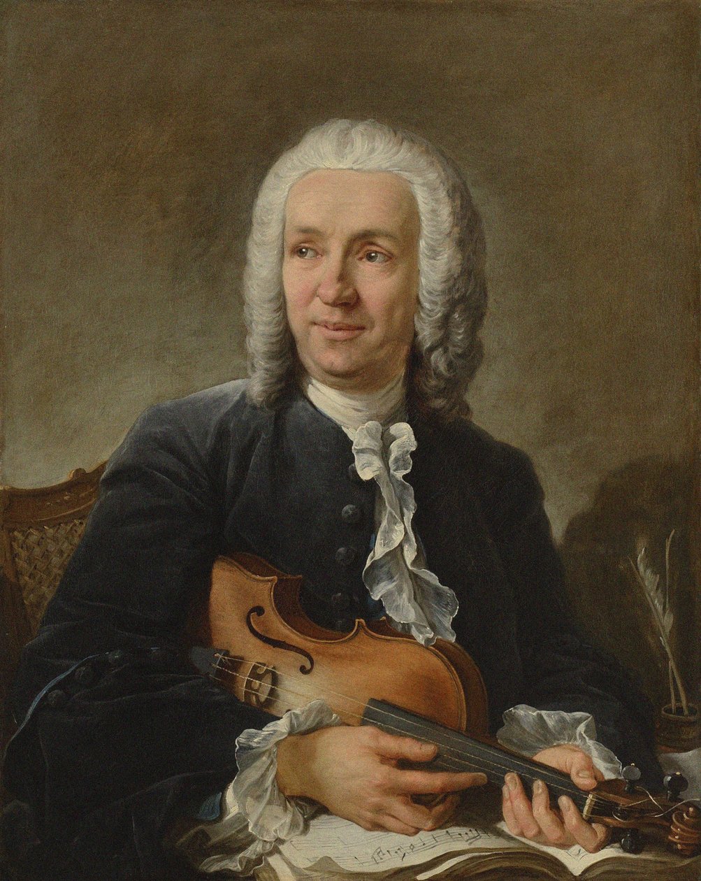 Portrett av komponisten Francesco Geminiani 1687-1762, ca. 1745 av François Boucher