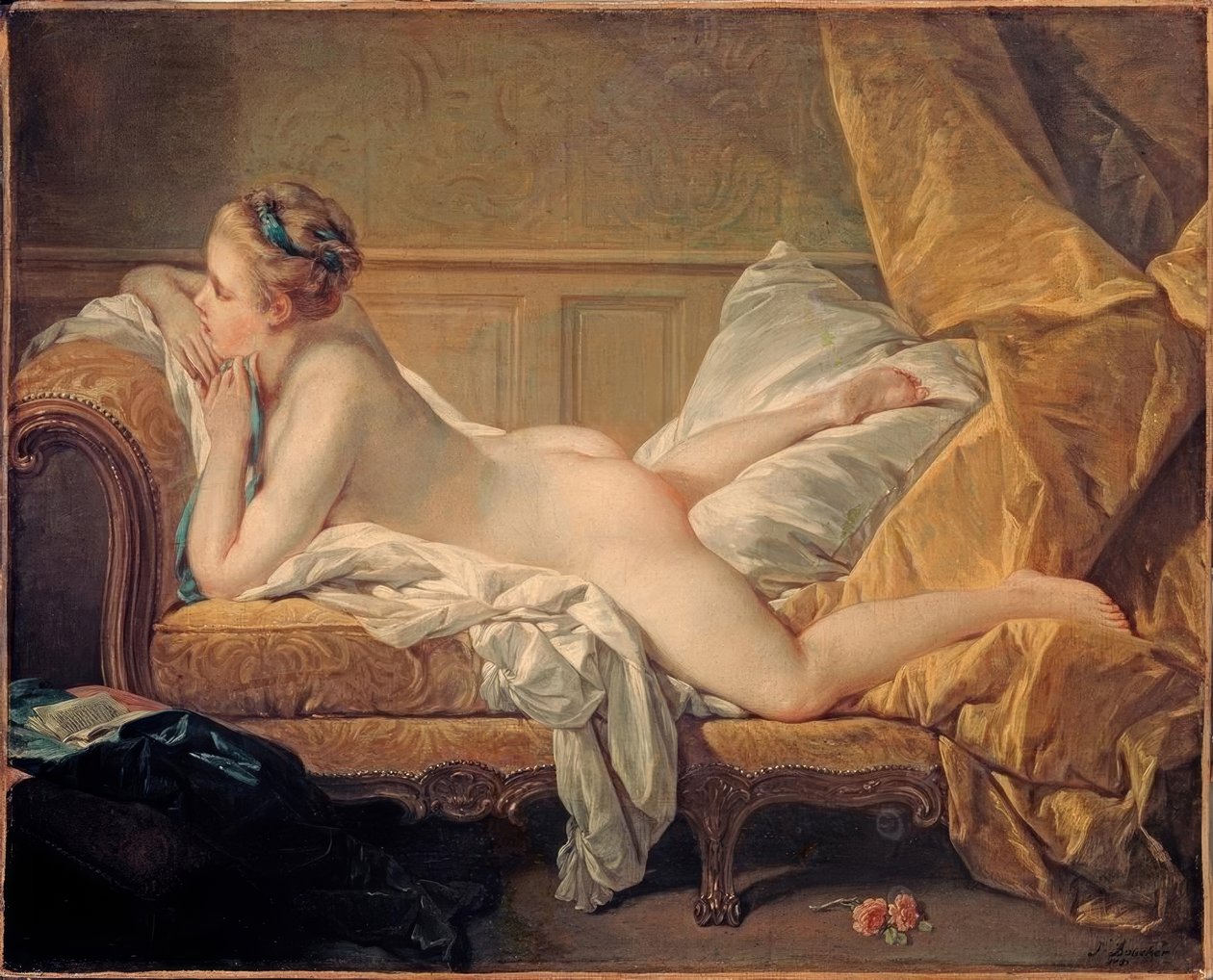 Hvilende jente av François Boucher