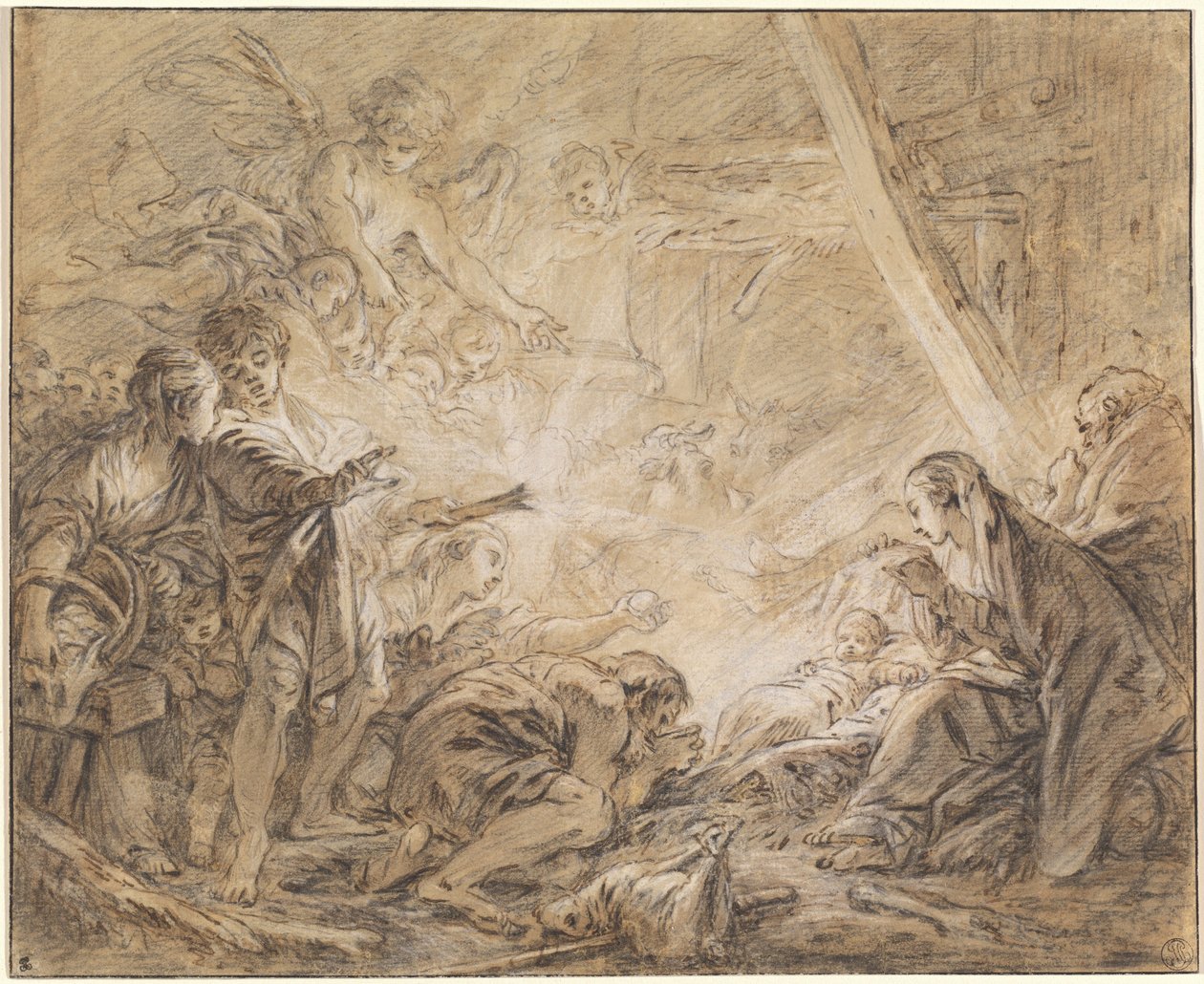 Hyrdenes tilbedelse av François Boucher