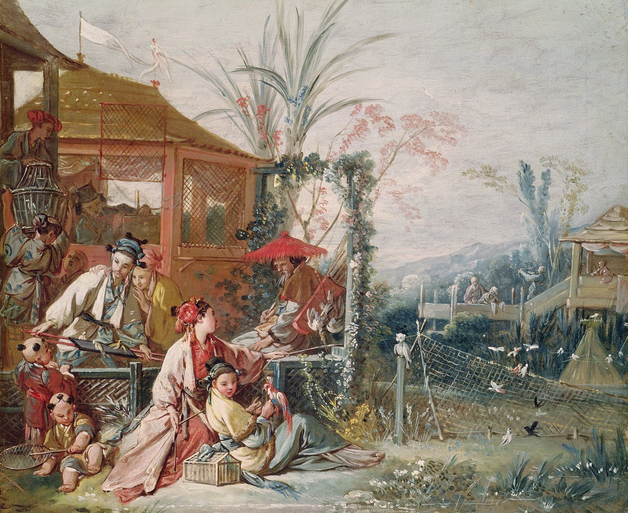 Den kinesiske jakten, ca. 1742 av François Boucher