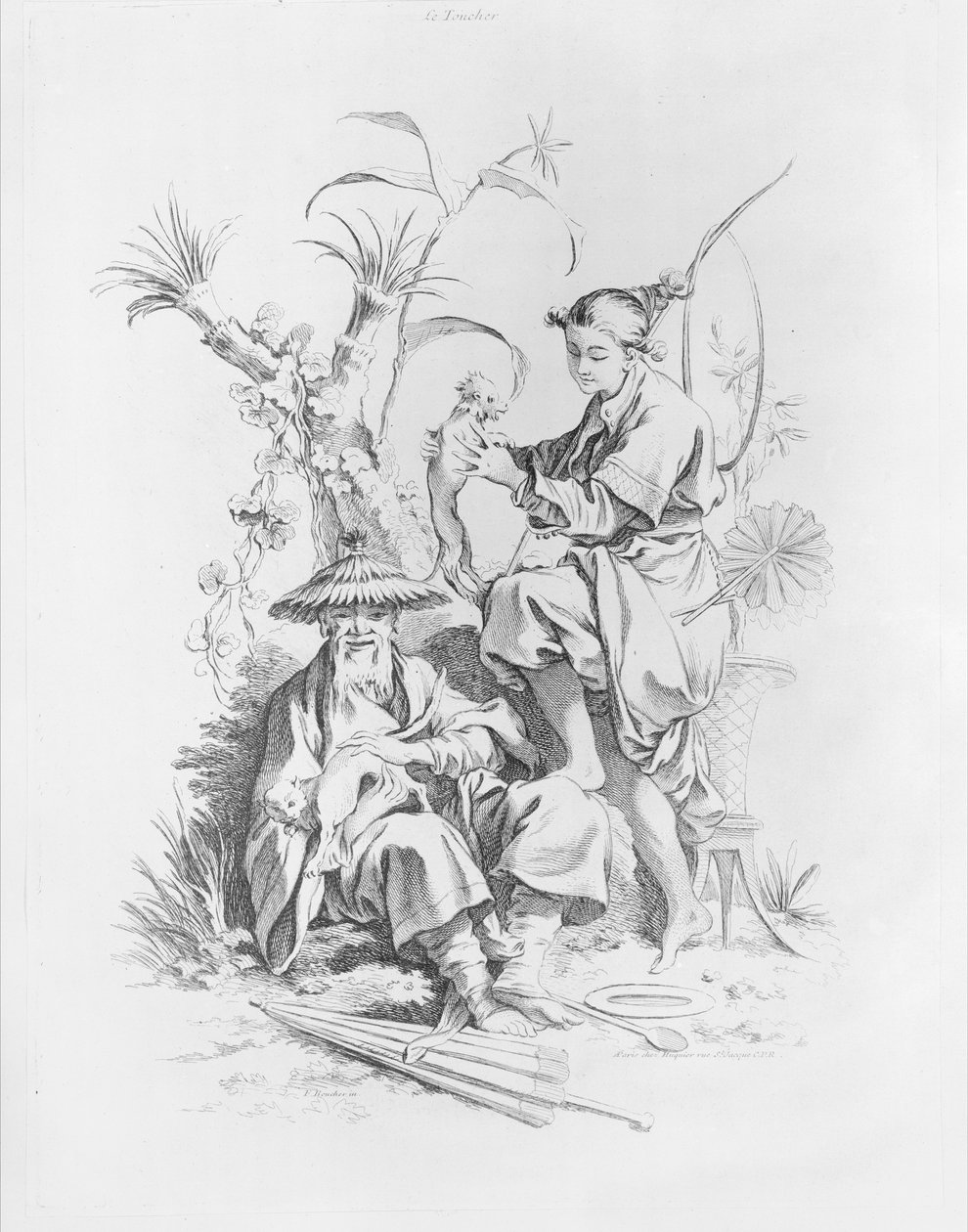 De fem sansene, 1720-70. av François Boucher