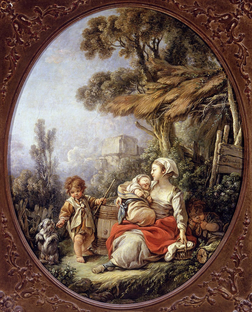 De små hundene danser av François Boucher