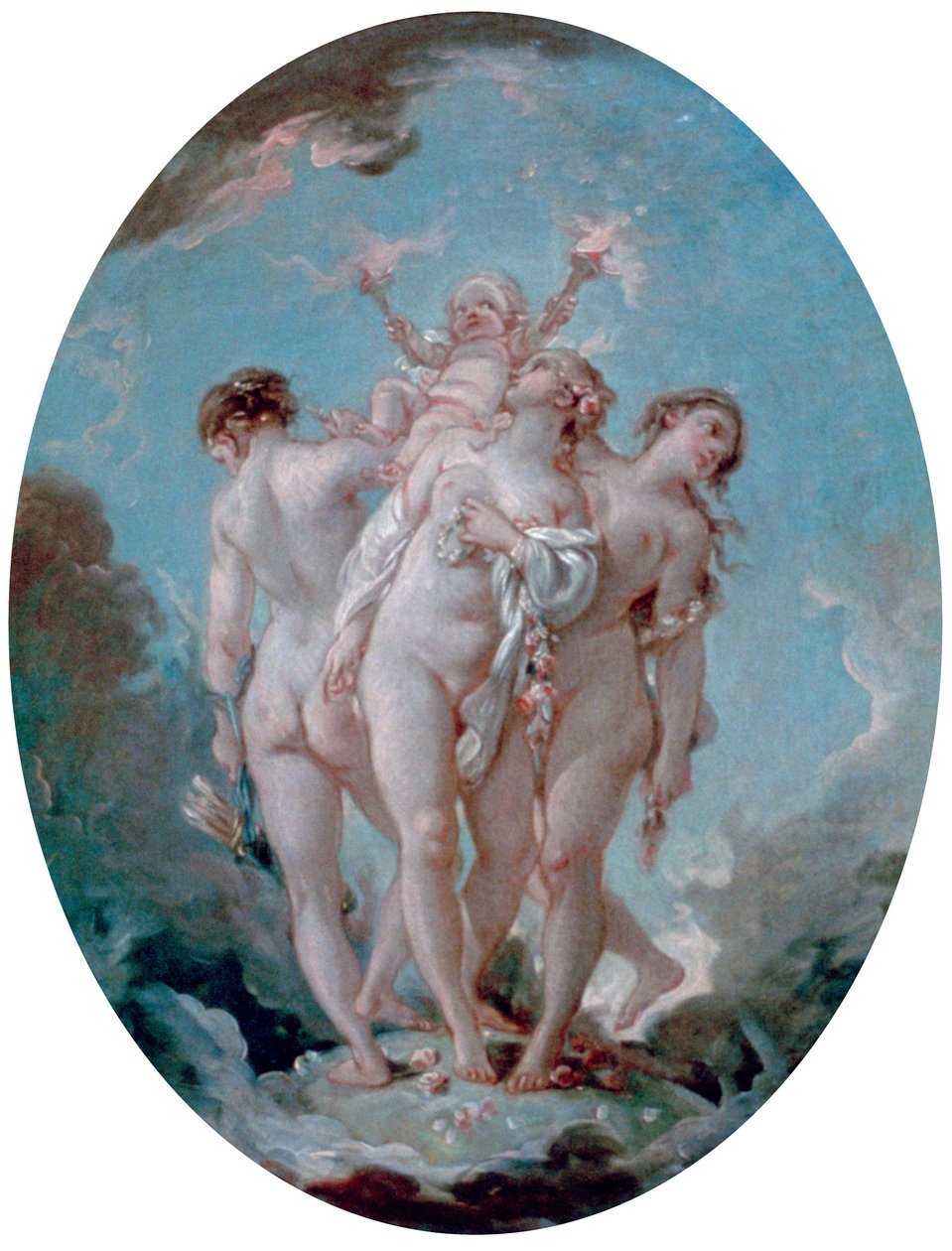 De tre nåder, c1725-1770 av François Boucher