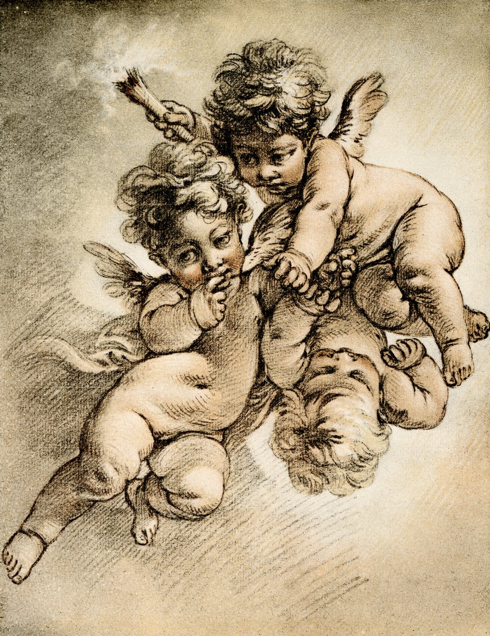 Tre amoriner av François Boucher