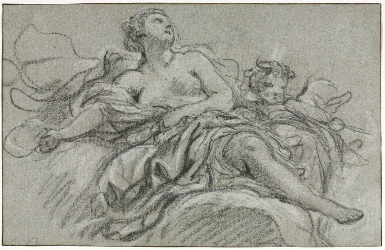 Venus og Amor, andre eller tredje kvartal 1700-tallet. av François Boucher