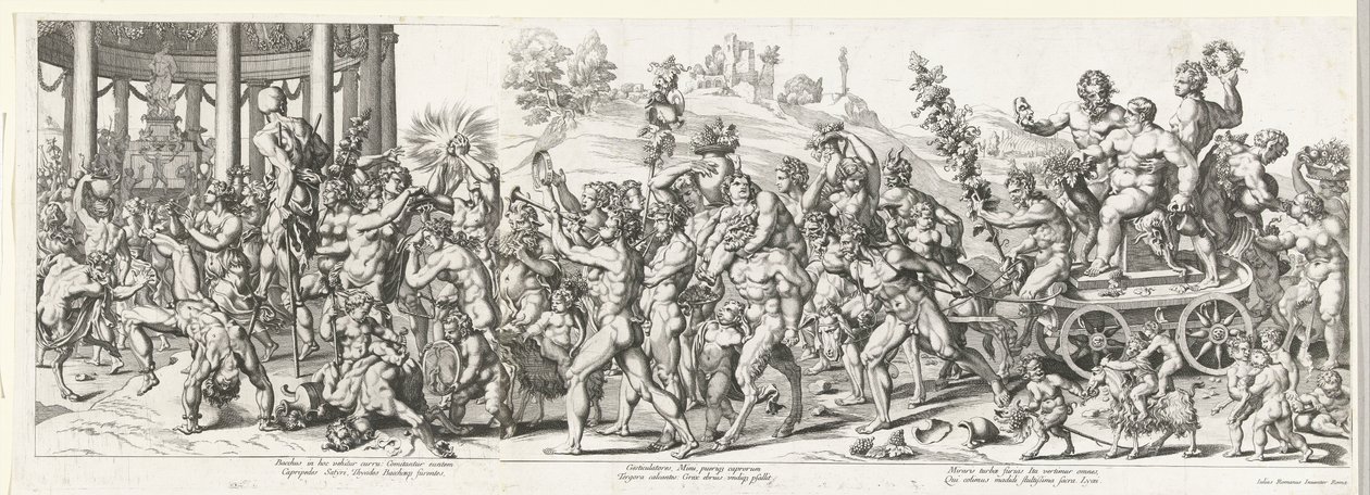 Triomf van Bacchus av François Chauveau (attributed to)