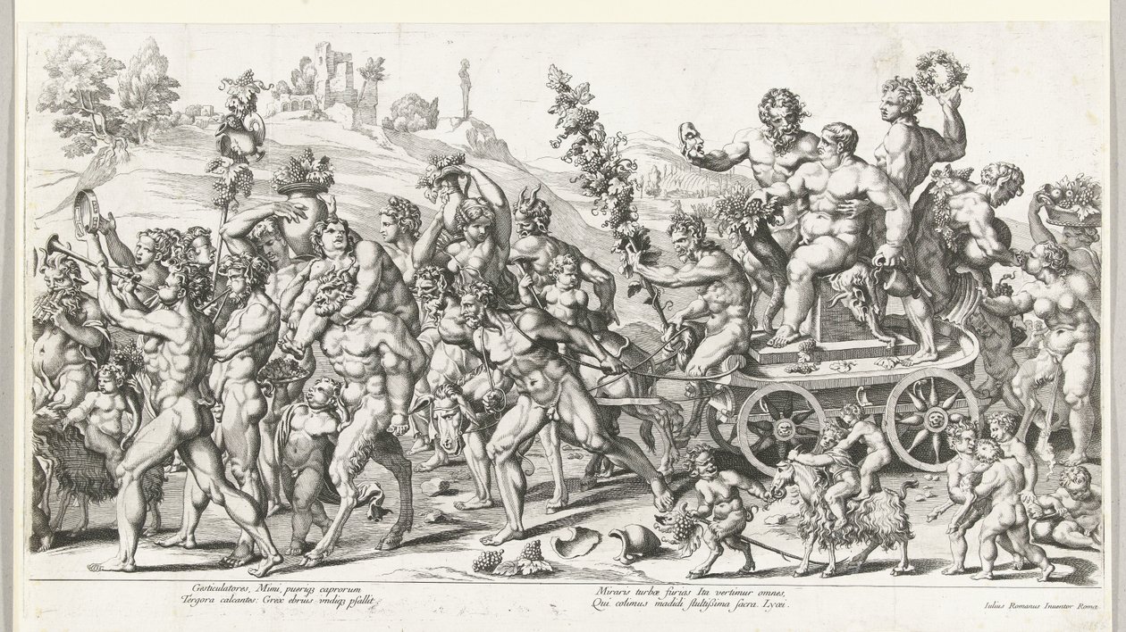 Triumf av Bacchus, høyre halvdel av François Chauveau (attributed to)