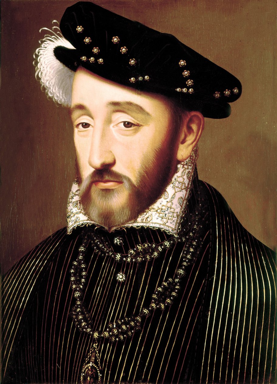 Henri II olje på panel av François Clouet