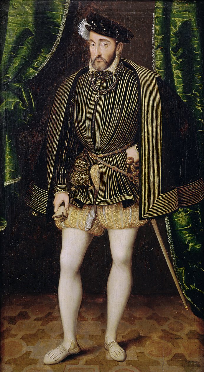 Portrett av Henrik II (1519-59) av François Clouet
