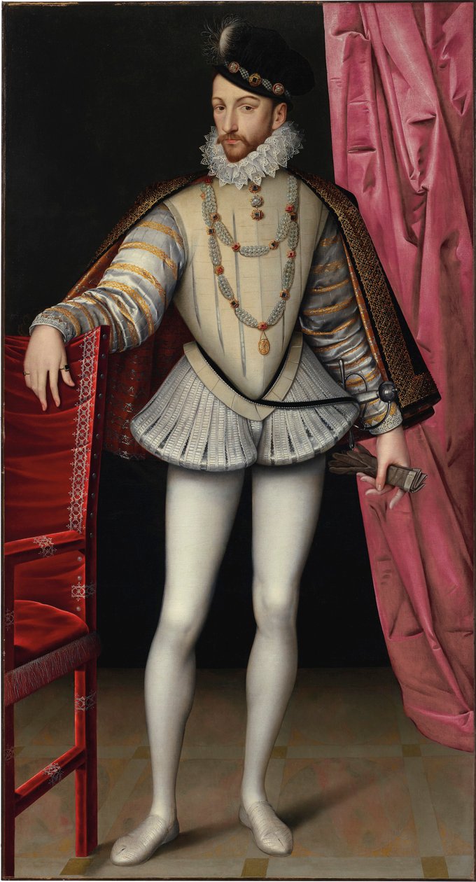 Portrett av kong Charles IX av Frankrike 1550-1574, ca. 1570. av François Clouet