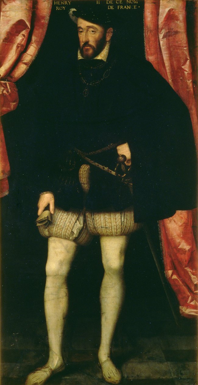 Portrett av kong Henrik II av Frankrike (1519-59) av François Clouet