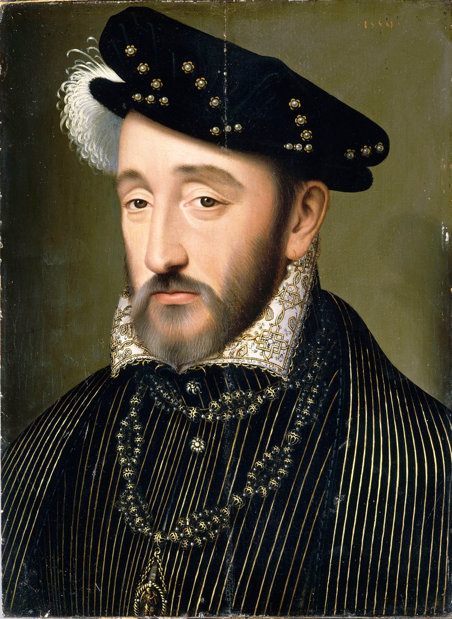 Portrett av kong Henrik II av Frankrike 1519-1559, 1547. av François Clouet