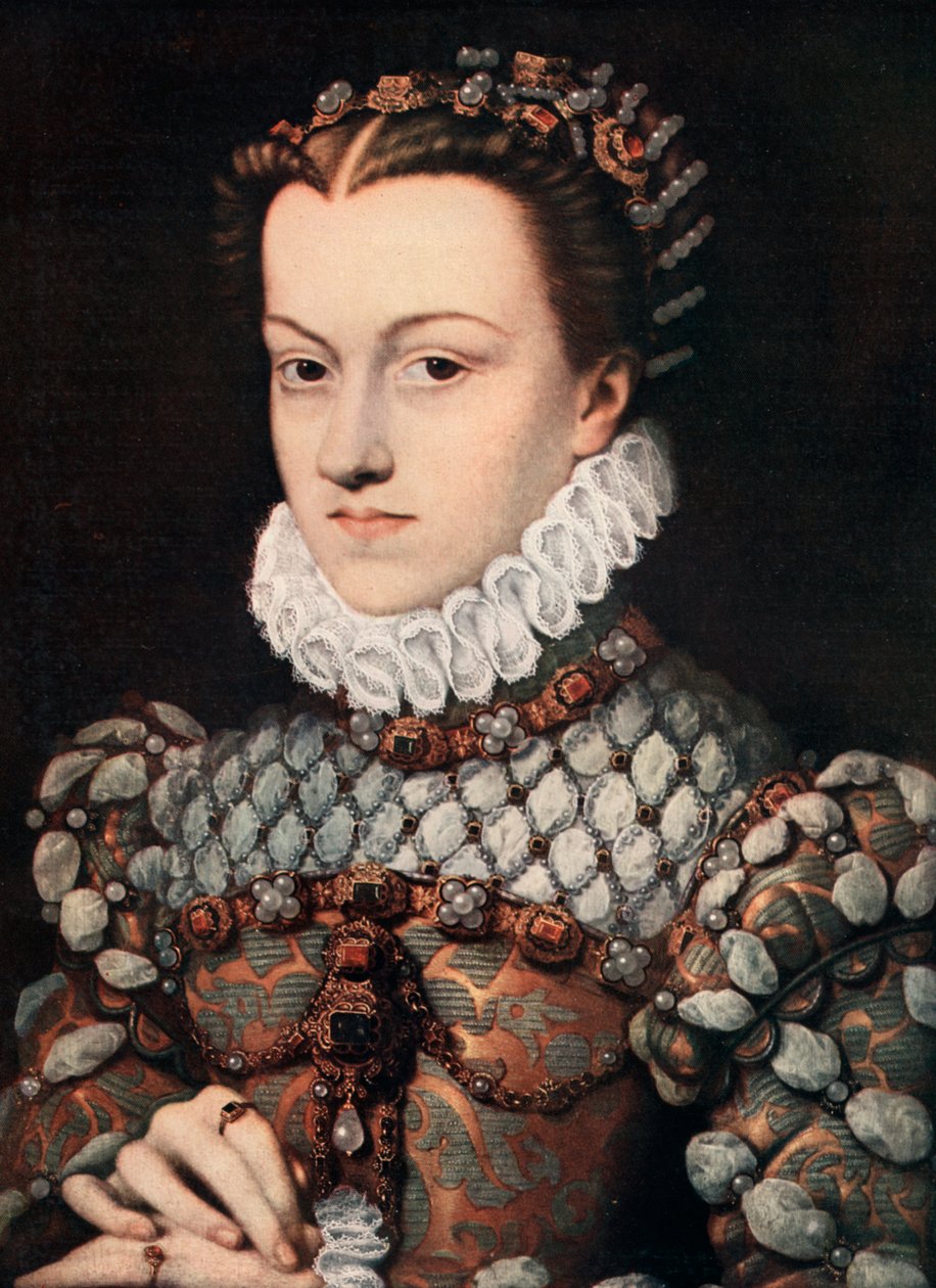 Prinsesse Elizabeth av Østerrike, c1571 1910. av François Clouet