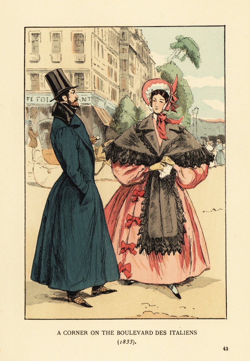 Et hjørne på boulevard des Italiens av François Courboin