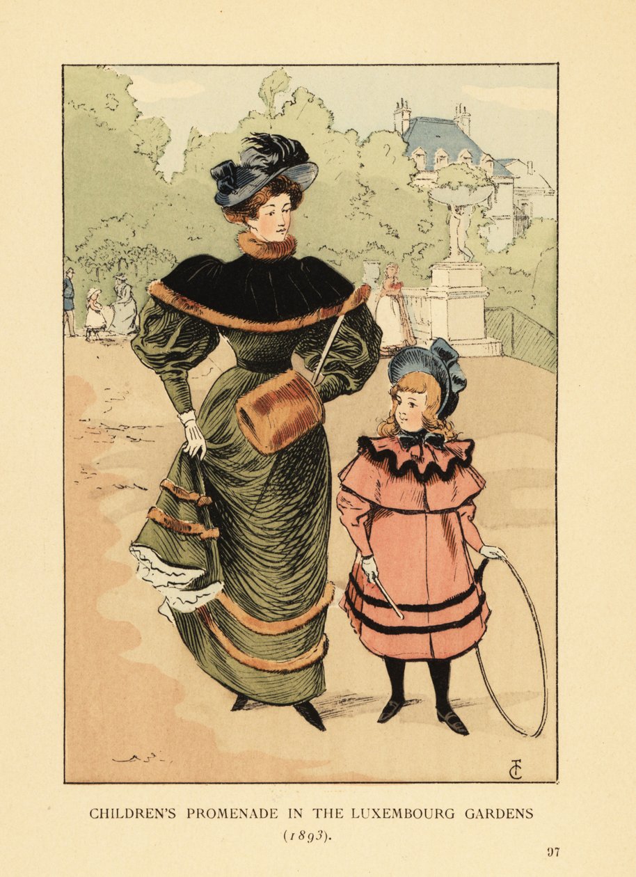 Barnepromenaden i Luxembourghagen i 1893 av François Courboin