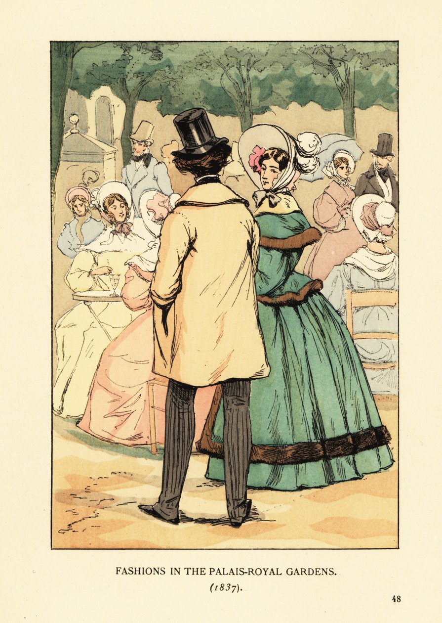 Moter i Palais-Royal Gardens av François Courboin