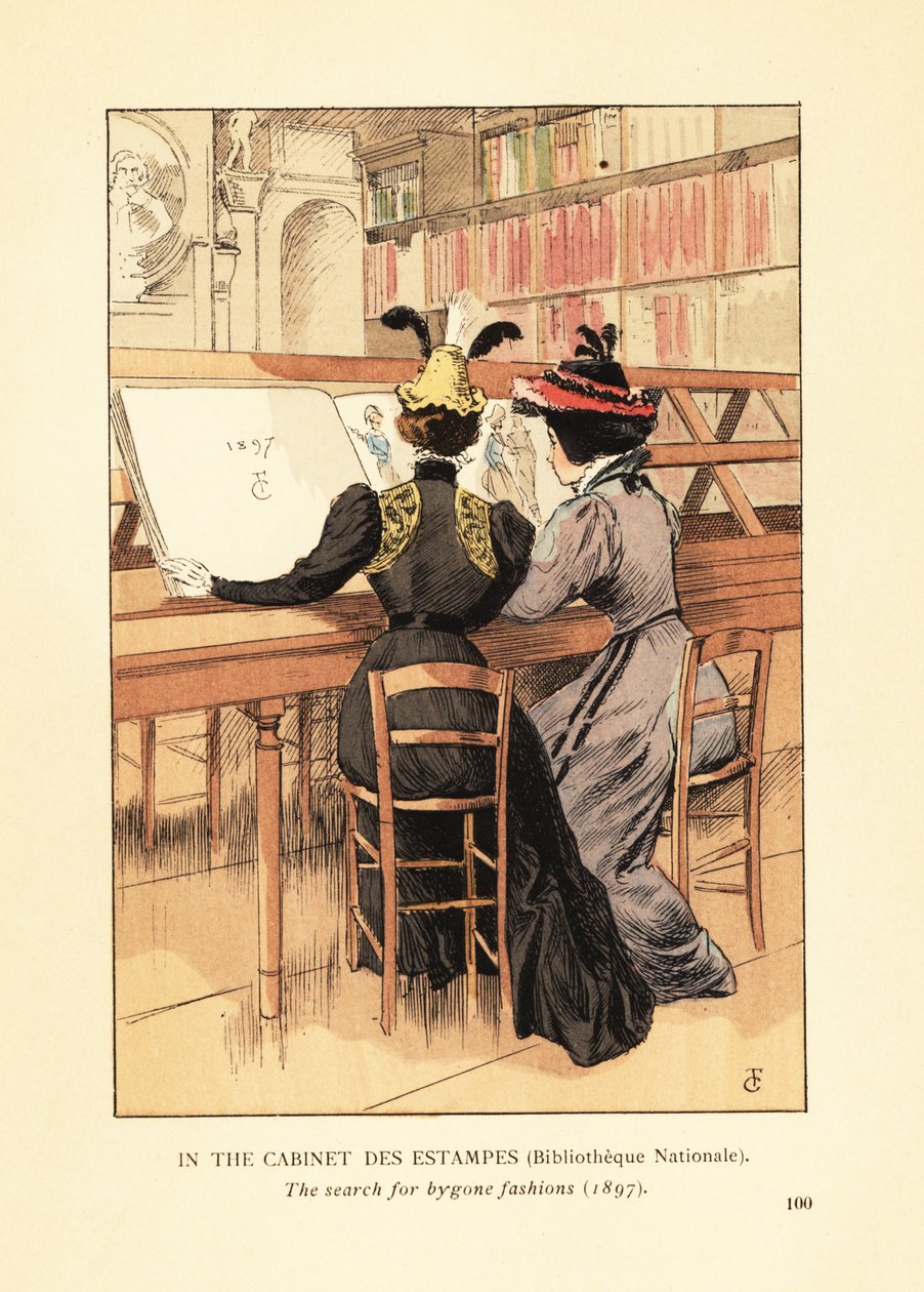 I Cabinet des Estampes, Nasjonalbiblioteket av François Courboin