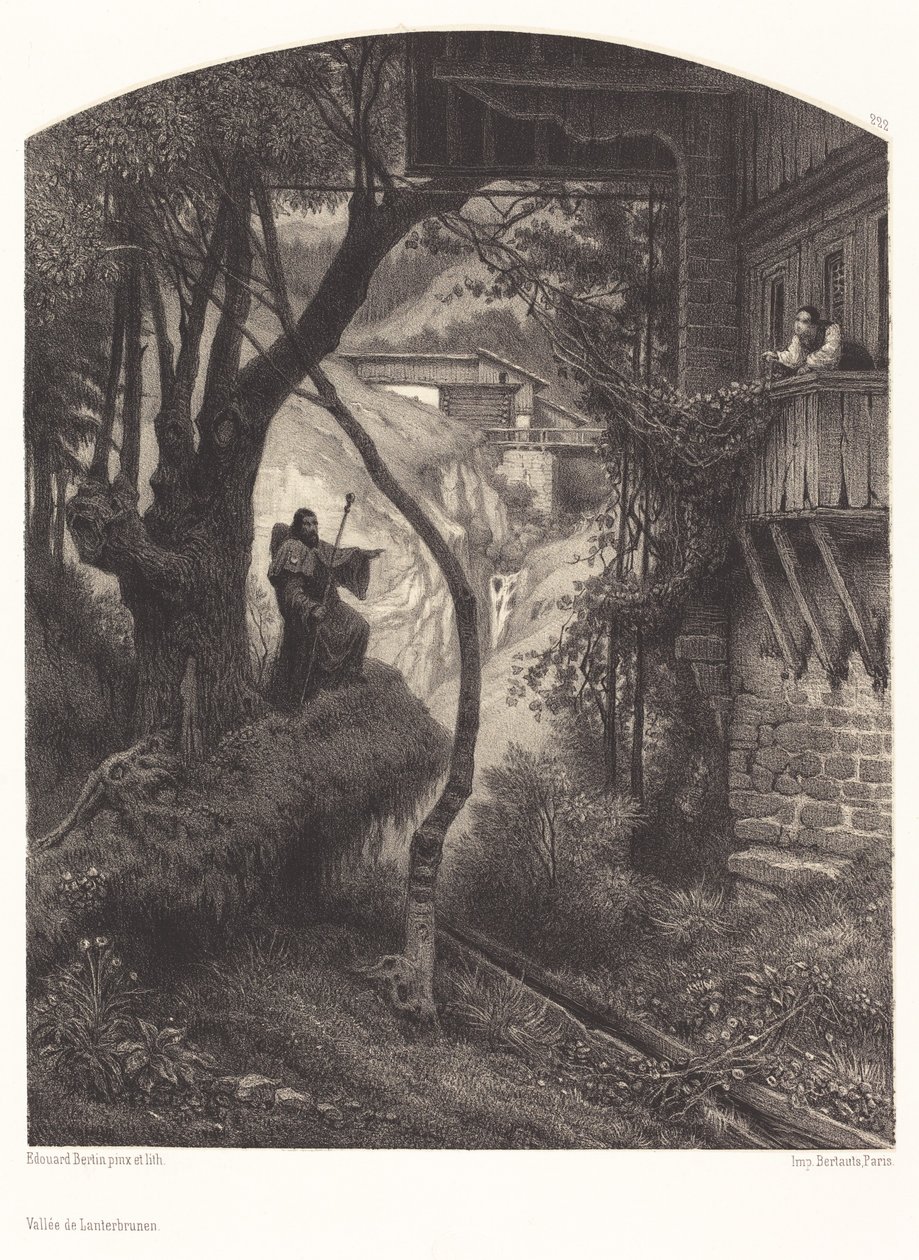 Lauterbrunnendalen av François Edouard Bertin