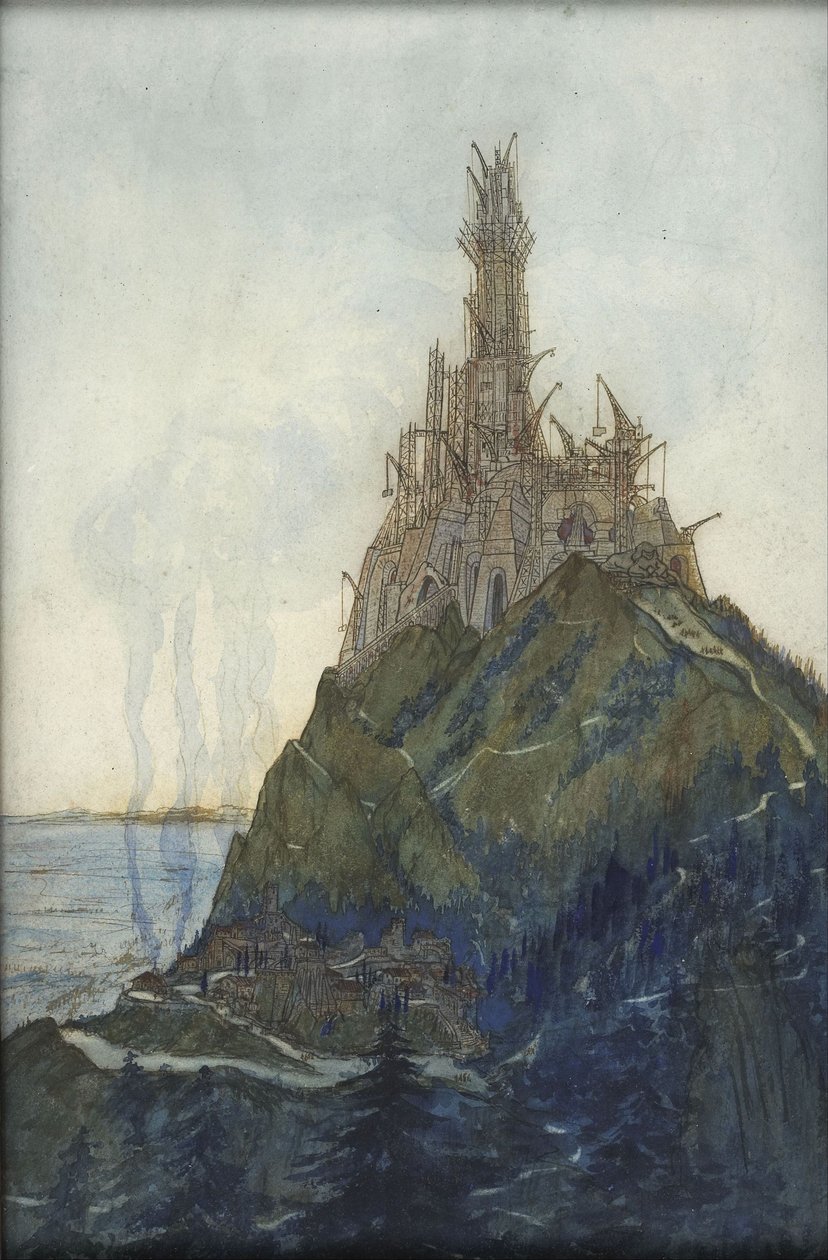 Tankens tempel, dedikert til Beethoven, under bygging, 1897-1914 av François Garas