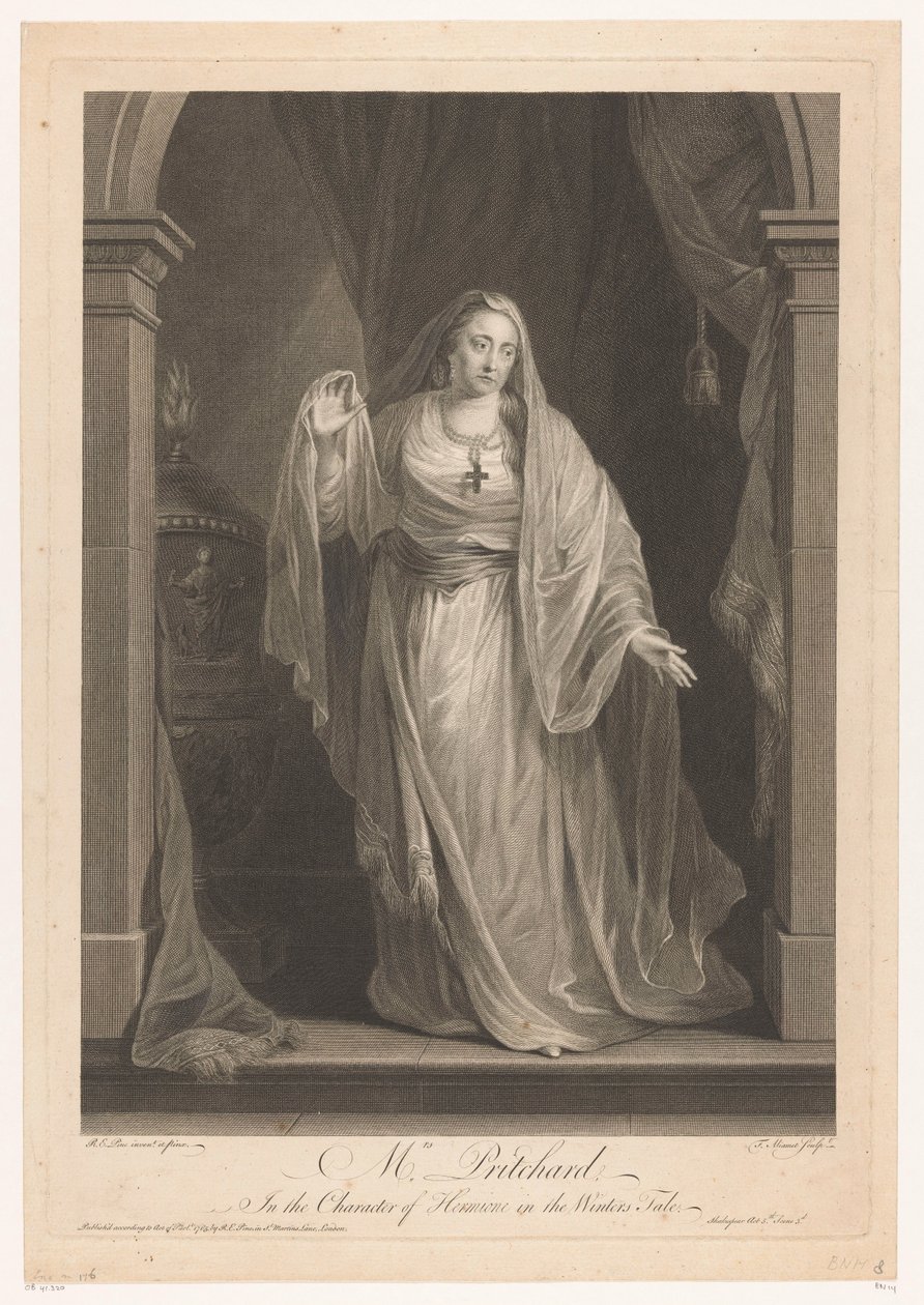 Portrett av Hannah Pritchard som Hermine i "The Winter
