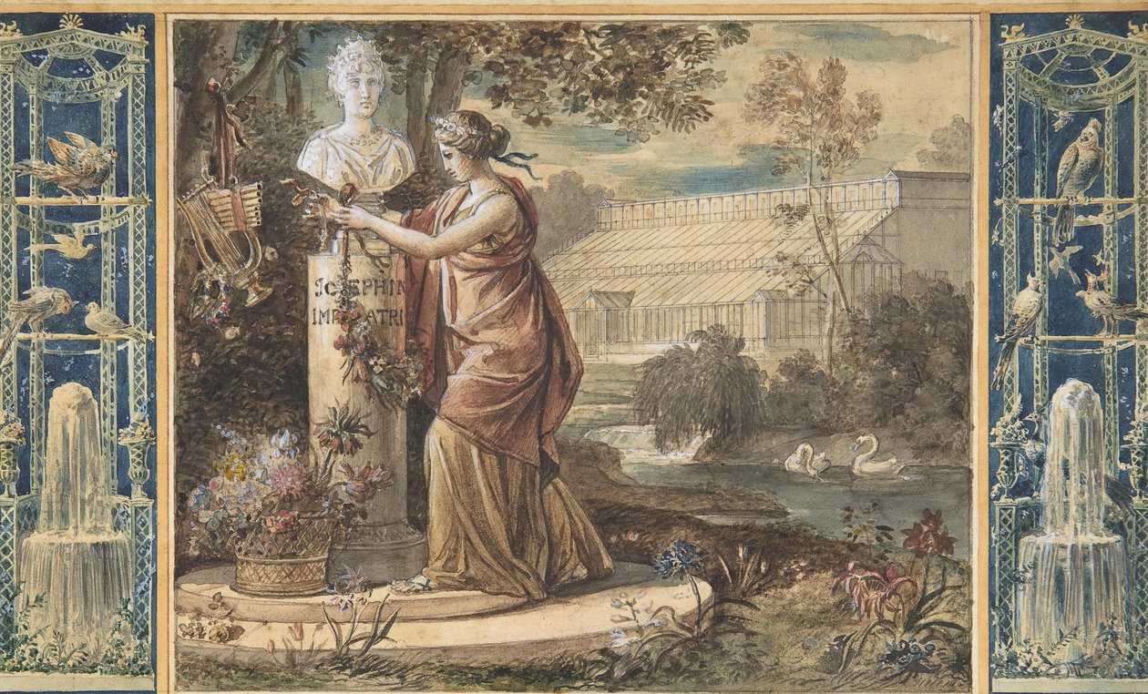 En allegori om keiserinne Josephine som beskytter av hagene i Malmaison, ca. 1805-6. av François Gérard