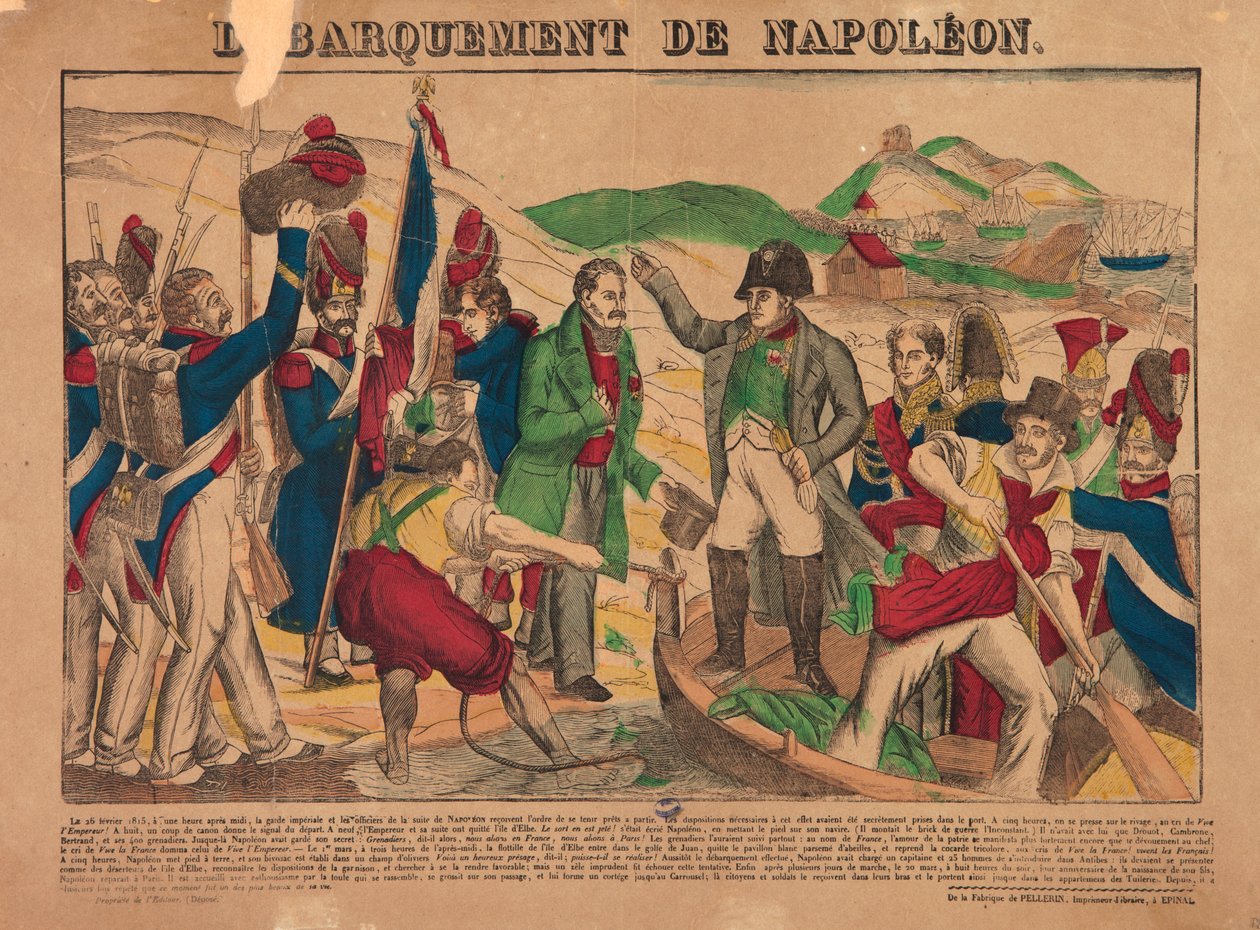 Landing av Napoléon, 1835 av François Joseph Heim