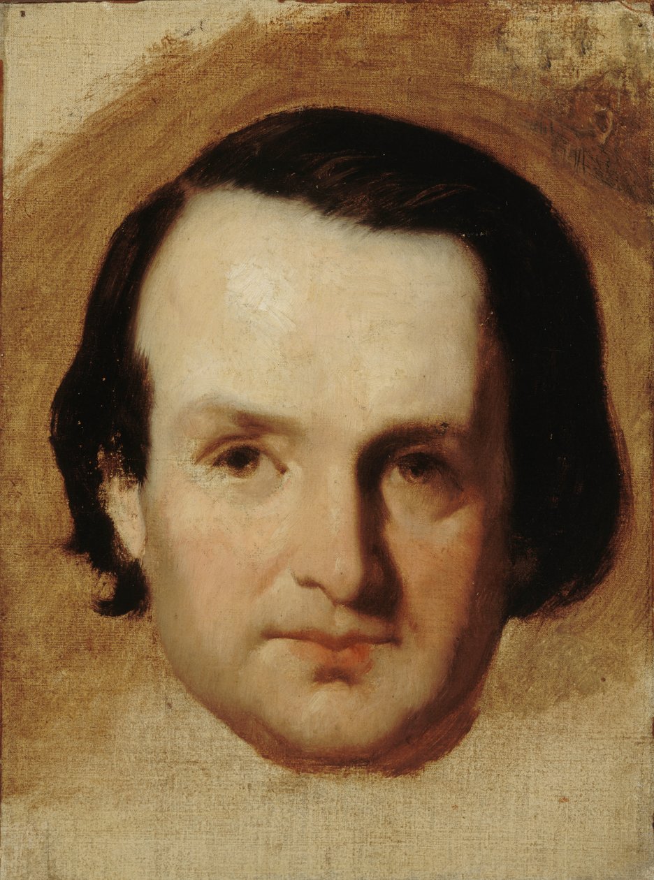 Portrett av Victor Hugo 1802-1885, ca 1835. av François Joseph Heim