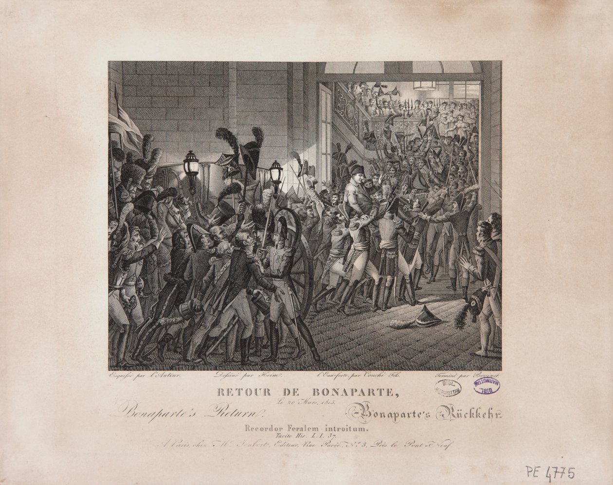 Return of Bonaparte, 20. mars 1815, ca. 1820 av François Joseph Heim