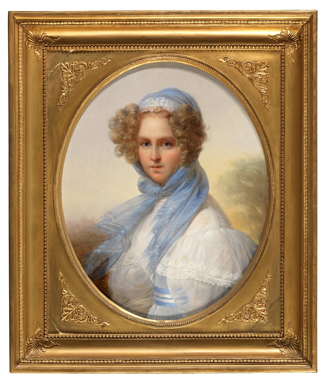 Portrett av frøken Kinsoen (olje på lerret) av François Joseph Kinsoen