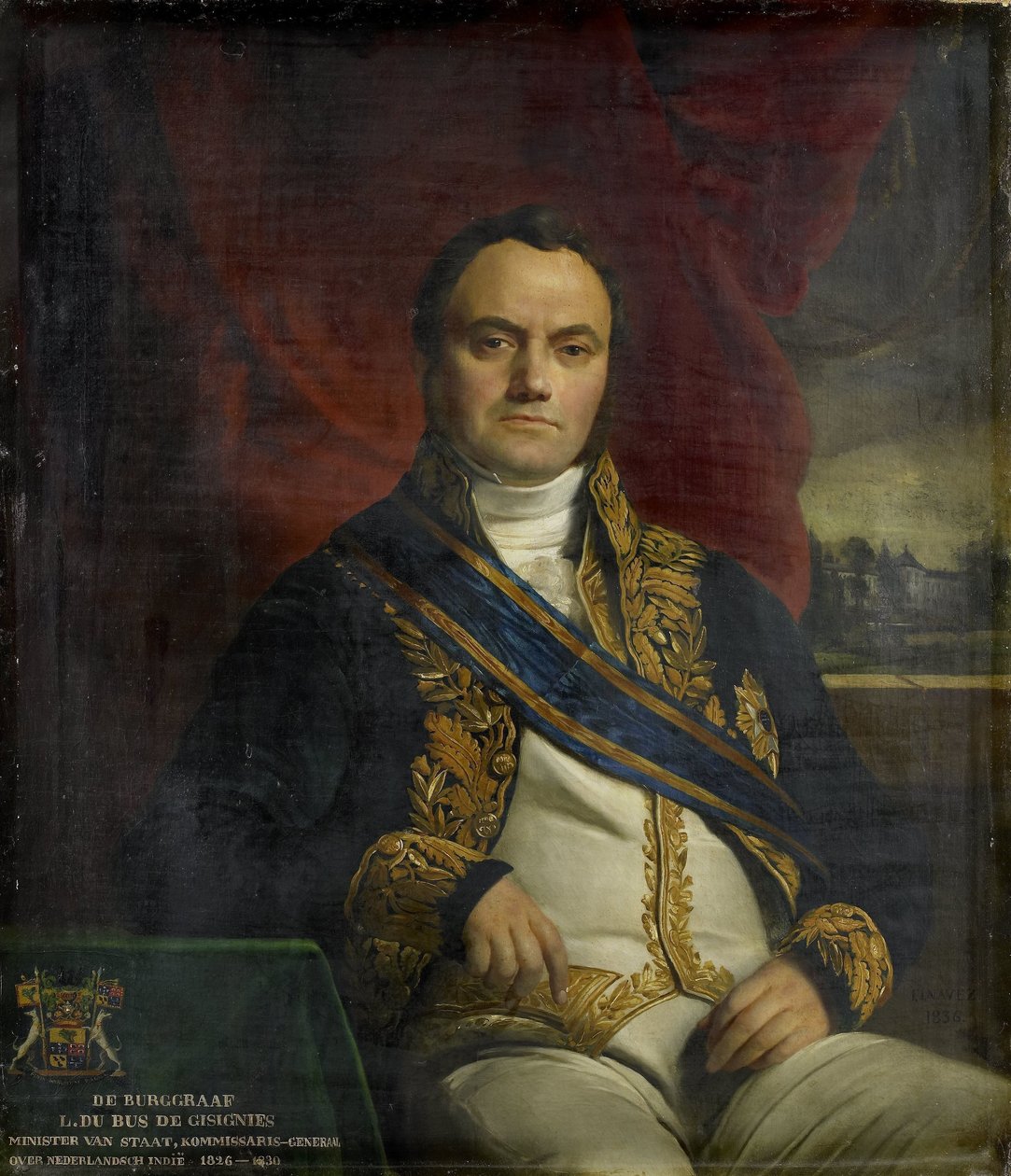 Portrett av Leonard Peter Joseph, Viscount of the Bus of Gisignies, generalkommissær av François Joseph Navez
