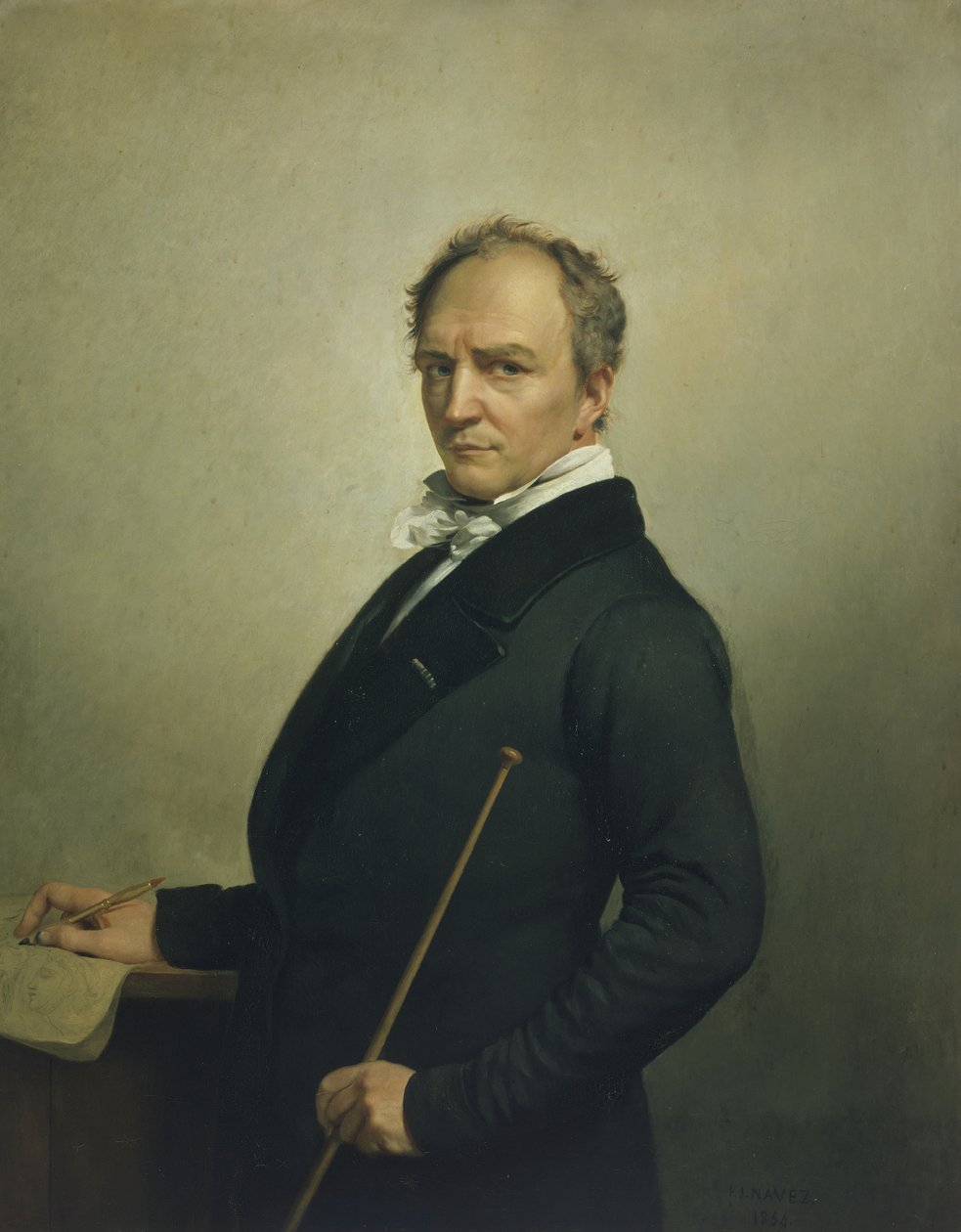 Selvportrett (olje på lerret) av François Joseph Navez