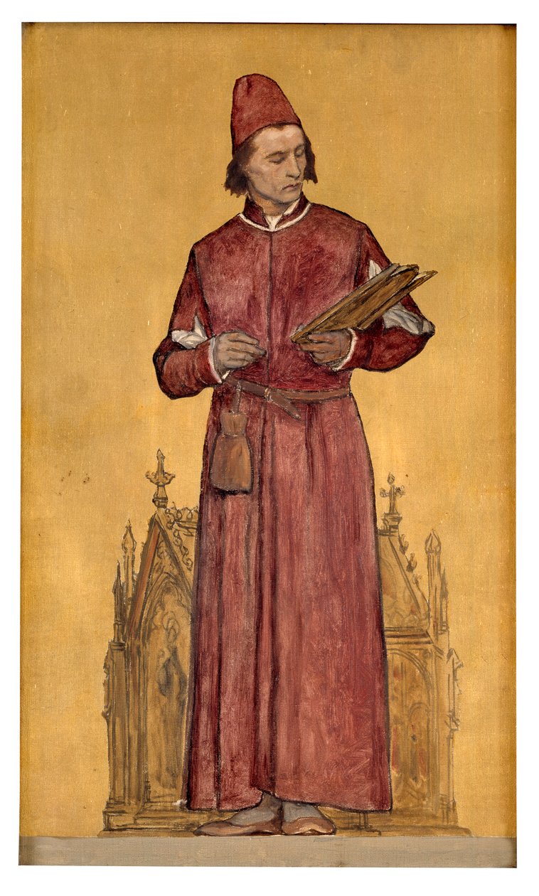 Maleren Hans Memling (olje på lerret) av François Joseph Navez