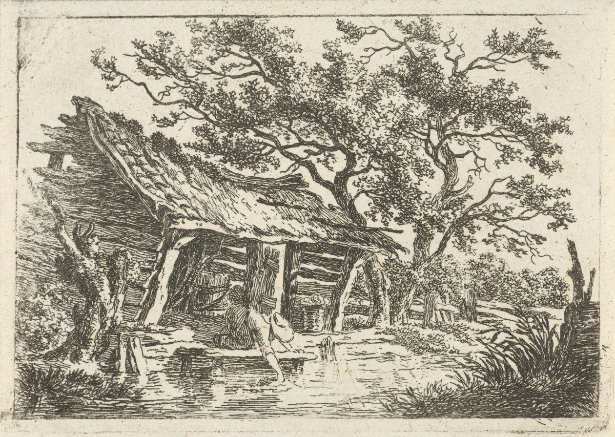 Landskap med låve av François Joseph Pfeiffer (II)
