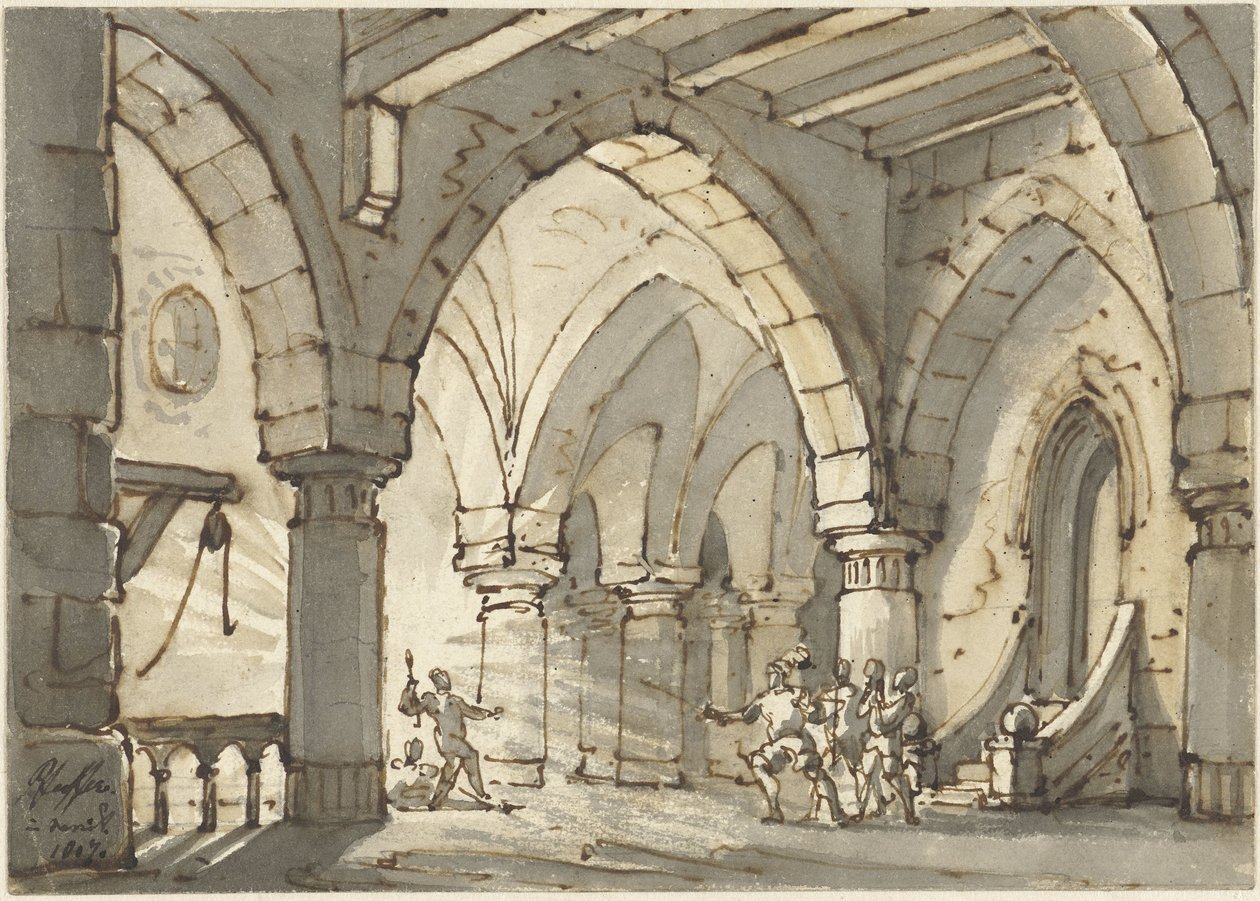 Scene fra stykket Don Luis de Vargas av François Joseph Pfeiffer (II)