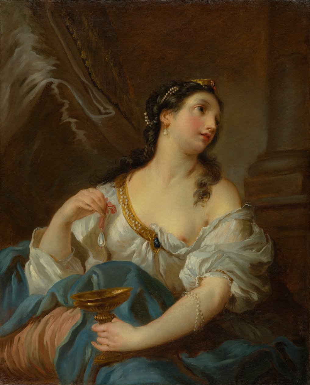 Cleopatra, ca 1722-1724 (olje på lerret) av François Le Moyne