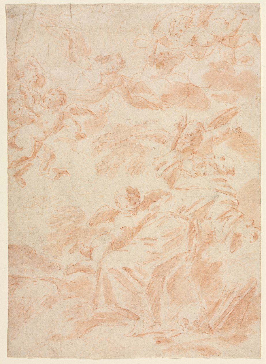 Stigmatiseringen av Saint Francis av François Lemoyne
