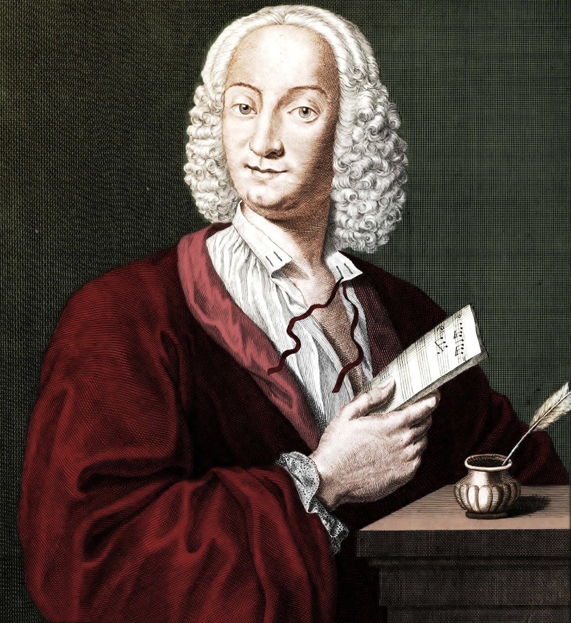 Antonio Vivaldi 1678-1741, 1725 av François Morellon de La Cave