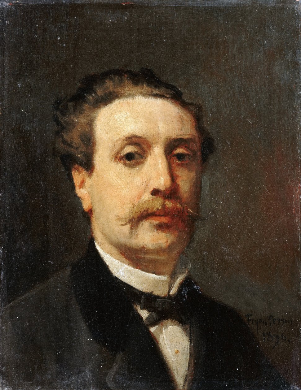 Portrett av Guy de Maupassant av François Nicolas Auguste Feyen Perrin