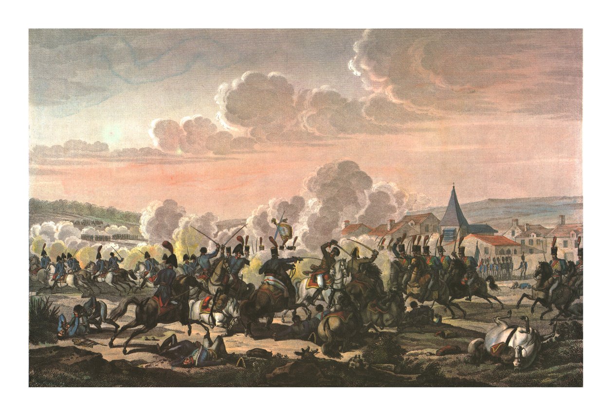 Prins Louis av Preussens død i slaget ved Saalfeld, 10. oktober 1806, c1850 av François Pigeot